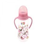 Kiko Baby Bottle with Handle 250ml with Silicone Nipple - Image 2