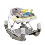 Rocking baby walker with toys