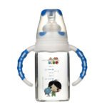 Kiko Glass Baby Bottle with Handle 120 ml - Image 2